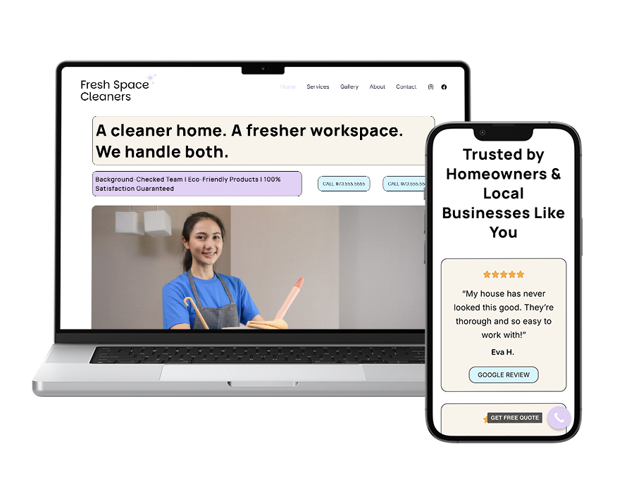 Won Day Website in a Day for Service Businesses, Small Businesses, HVAC, Electricians, Roofers, Plumbers and More